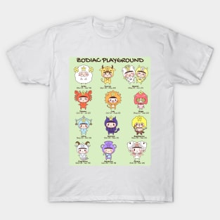 Zodiac Playground, cute zodiac signs chart T-Shirt